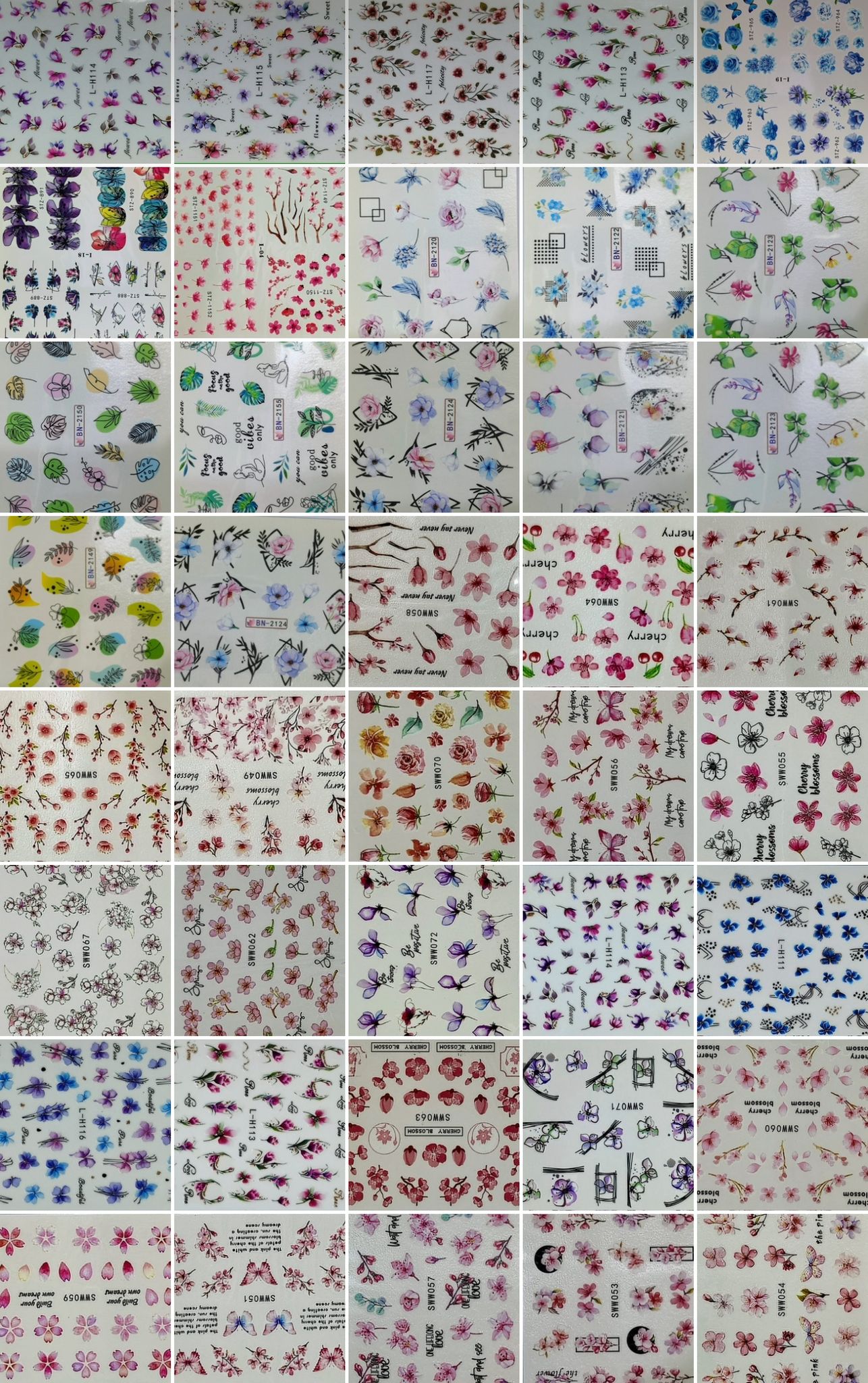 Tattoo Nail Art 1 Buc Random