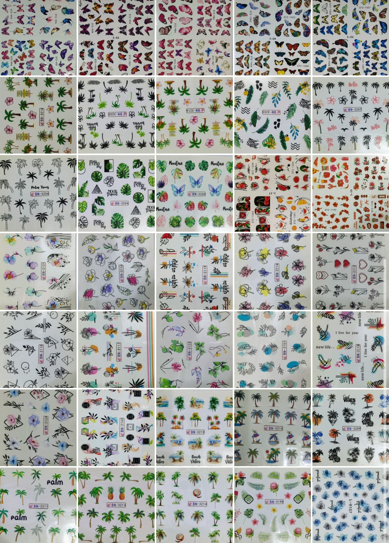 Tattoo Nail Art 1 Buc Random