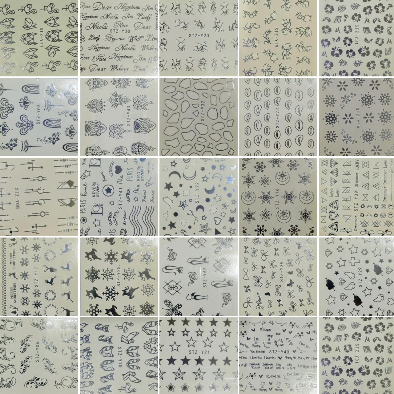 Tattoo Nail Art 1 Buc Random