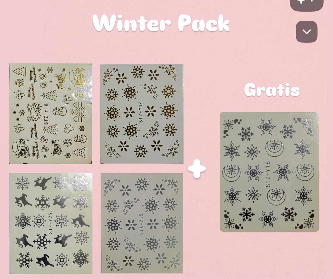 Stickere & Tatuaje cu Apă 4+1 Gratis Iarna