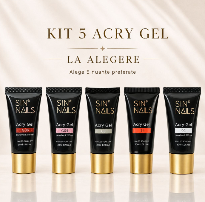 Kit 5 Acry Gel – la alegere