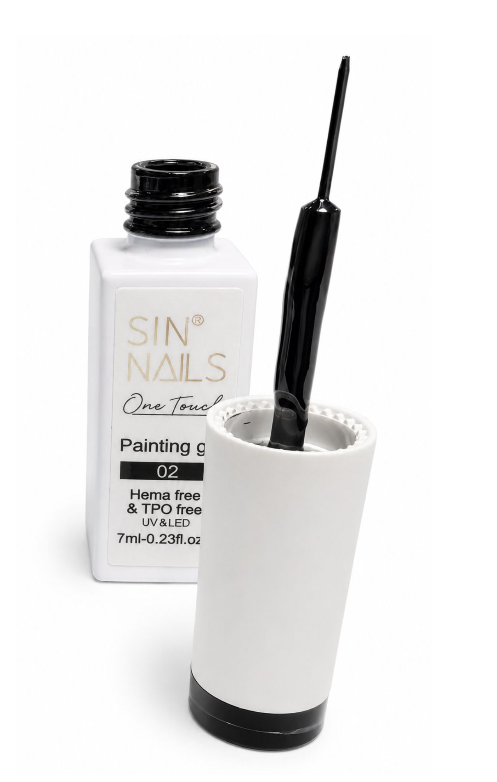 Painting Gel Black 02 HEMA Free & TPO Free