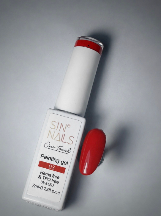 Painting Gel Red 03 HEMA Free & TPO Free