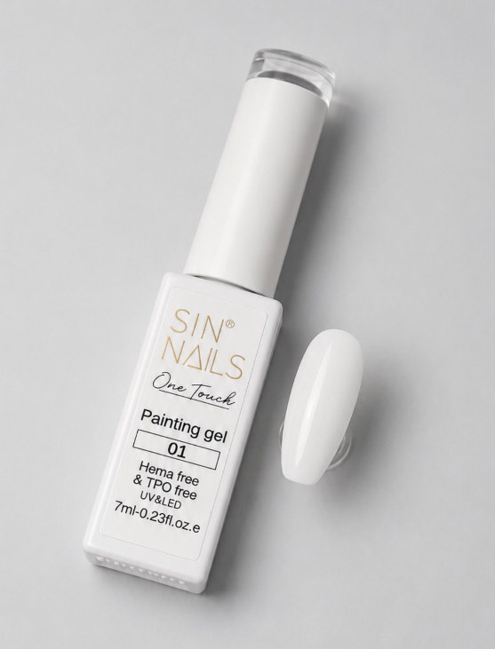 Painting Gel White 01 HEMA Free & TPO Free