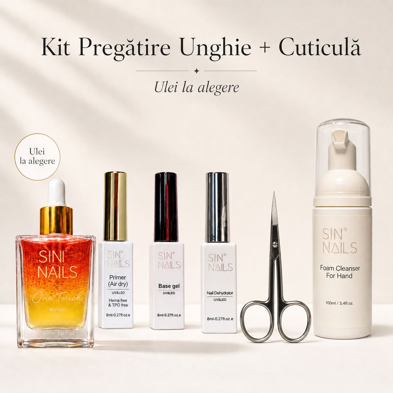 Kit Pregătirea unghiei + Cuticula