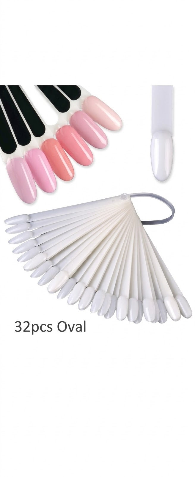 Paletar Unghii Tip Evantai / Ring – Display Expunere Culoare și Nail Art