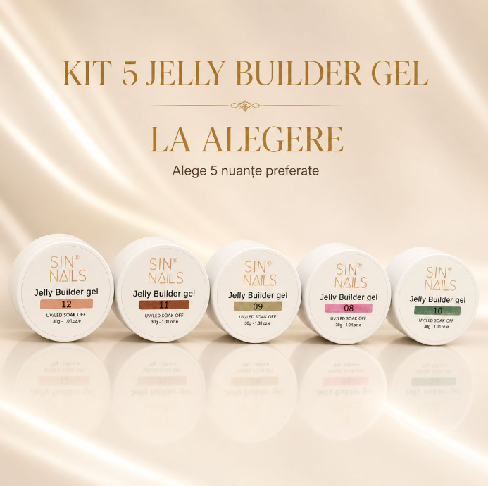Kit 5 Jelly Builder Gel – la alegere