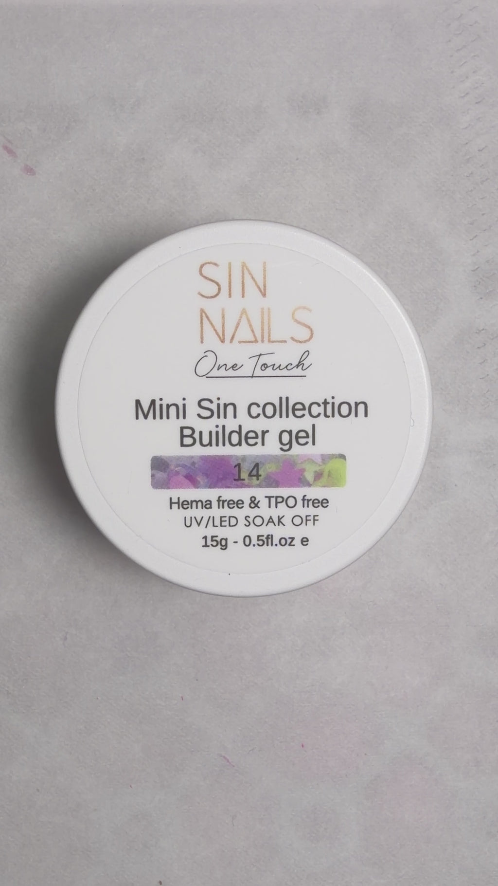 Mini Sin -Builder Gel Nr 14