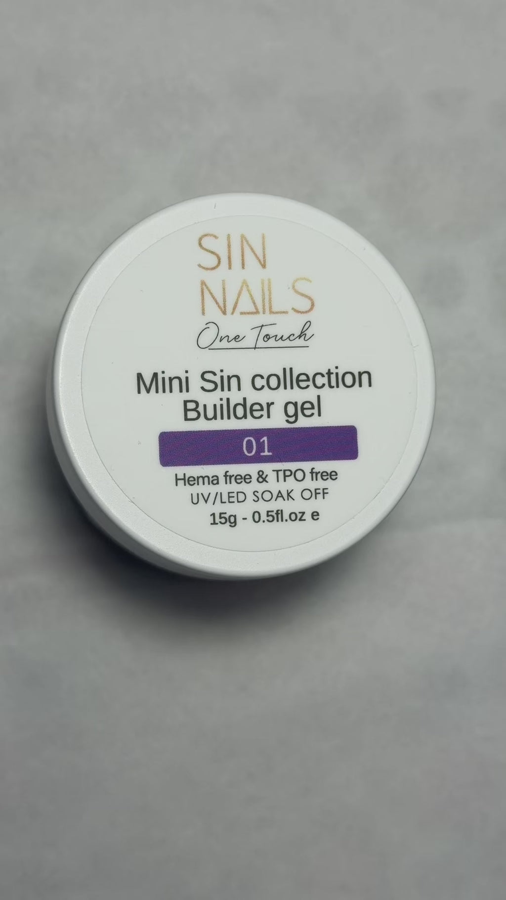 Mini Sin -Builder Gel Nr 01
