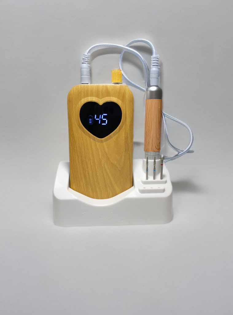 Freză Unghii Portabilă 45.000 RPM, Brushless, Reîncărcabilă USB