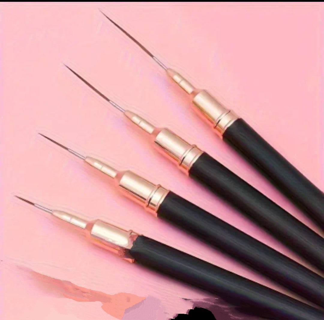 Set 5 pensule liner pentru pictură , păr sintetic