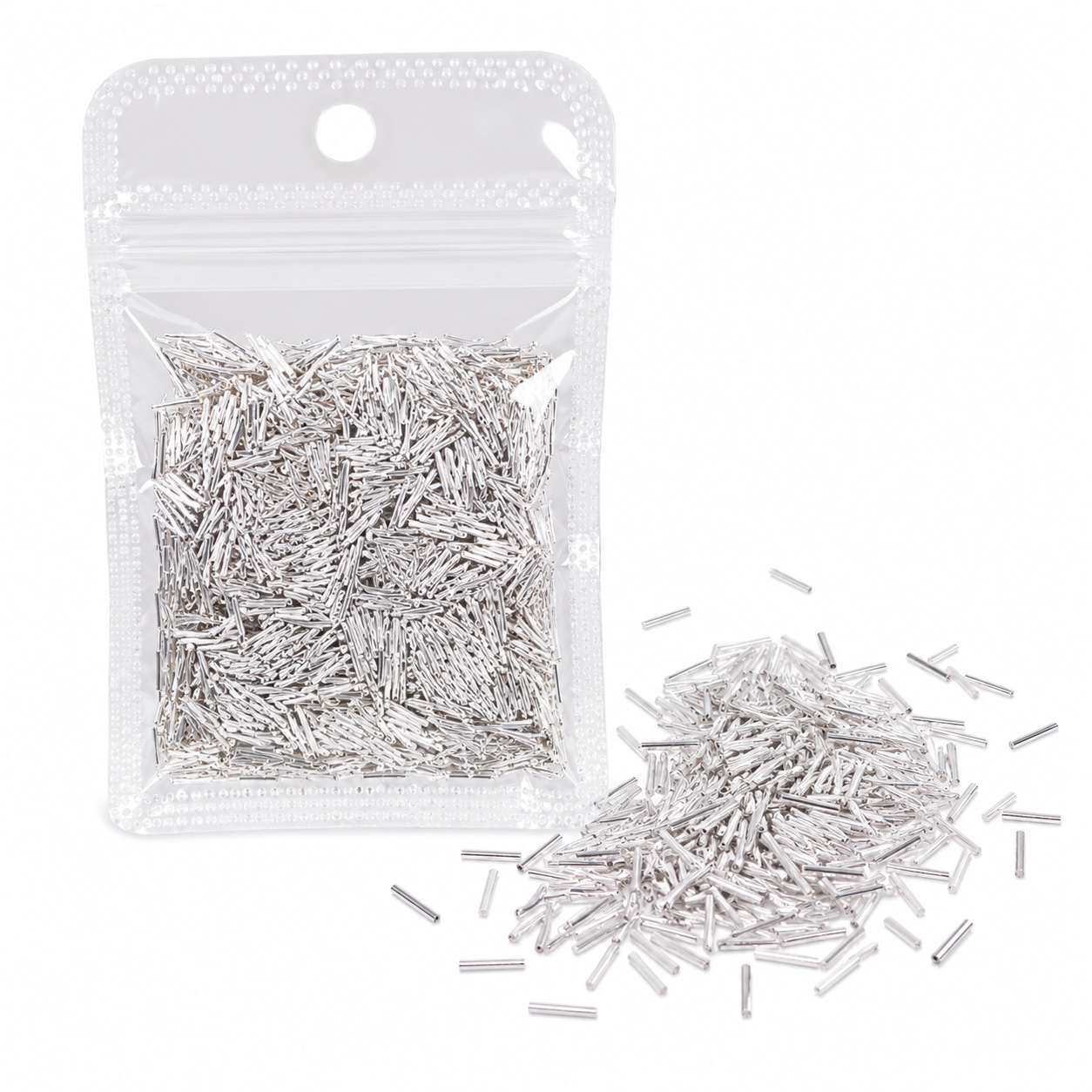 Decor Unghii Barete Metalice Argintii (Silver Nail Art Strips)