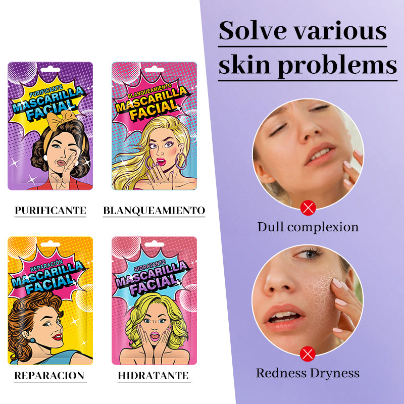 Masca facială - Hidratare - Reparare - Curățare - Albire