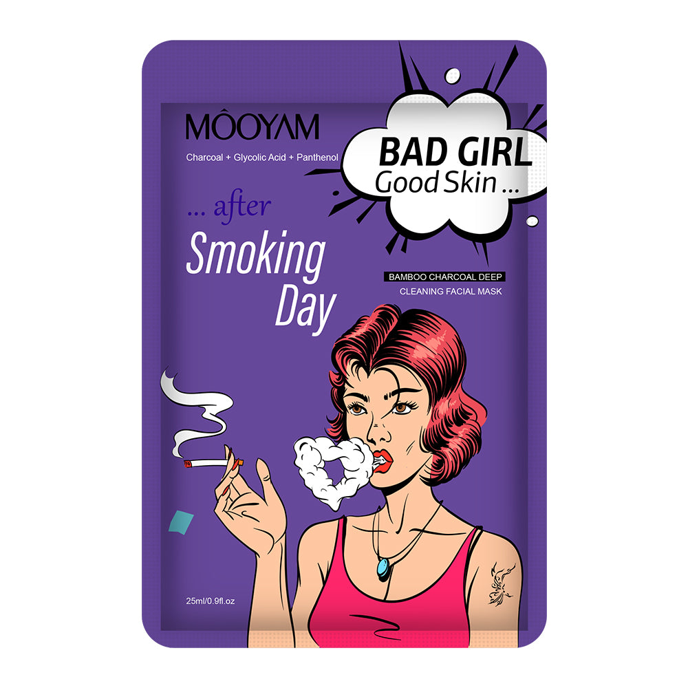 Hydrating Facial Mask SMOKING DAY Bamboo Charcoal Deep
